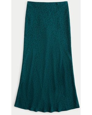 Hollister Crepe Maxi Skirt - Green