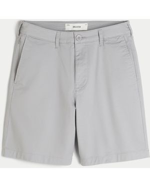 Hollister At-the-knee Chino Shorts - Grey