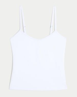 Hollister Must-have Basics Baby V-neck Cami - White