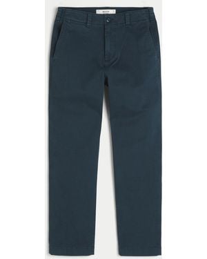 Hollister Slim Straight Chino Trousers - Blue