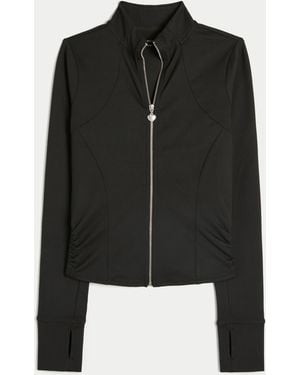 Hollister Gilly Hicks Active Recharge Zip-up Jacket - Black
