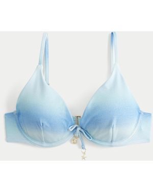 Hollister Shimmer Underwire Bikini Top - Blue