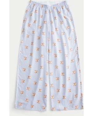 Hollister Baggy Flannel Trousers - Blue