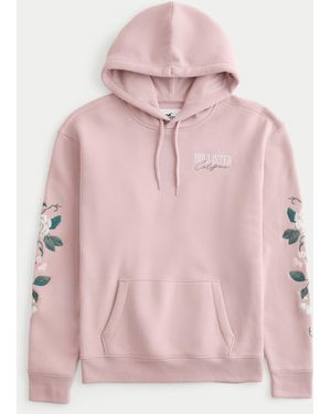 Hollister flower hoodie best sale