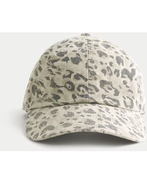 Hollister Pattern Baseball Hat - White