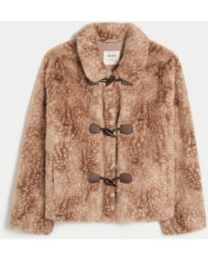 Hollister Cosy Toggle Jacket - Brown