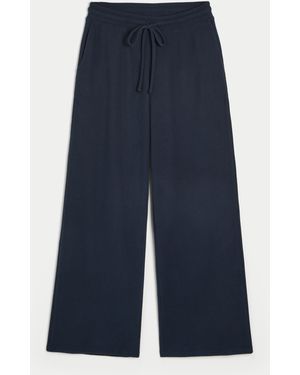 Hollister Waffle Straight Trousers - Blue
