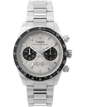 Timex Waterbury Analogue Quartz Watch - Metallic