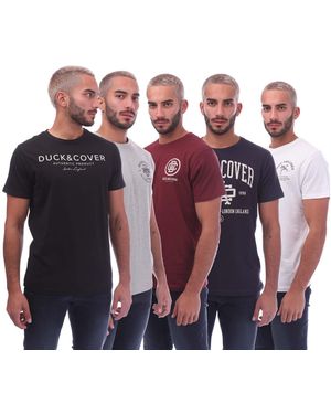 Duck and Cover 5 Pack Of Klapstar T-Shirts - Multicolour