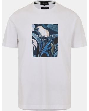 Ted Baker Graphic Logo T-Shirt - Blue