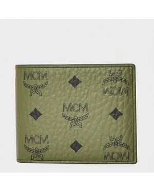 MCM Billfold Wallet - Green