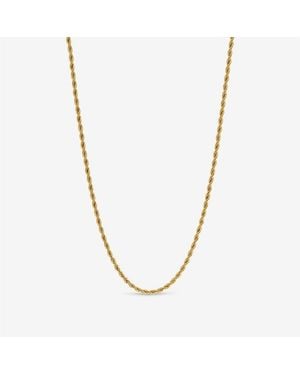 Inicio Waterproof Twist Rope Necklace - Metallic