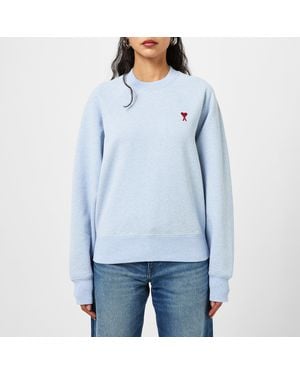 Ami Paris Ami De Coeur Sweatshirt - Blue