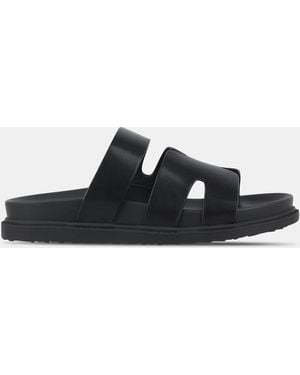 Miso Hermes Flat Sandals - Black