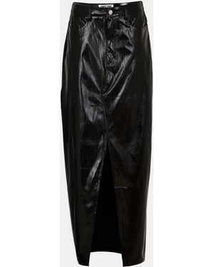 Amy Lynn Metallic Maxi Skirt - Black