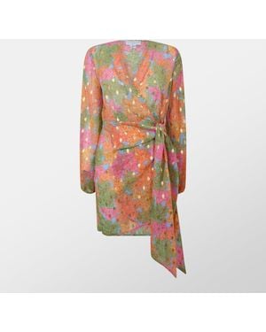 Never Fully Dressed Floral Mini Vienna Dress - Multicolour