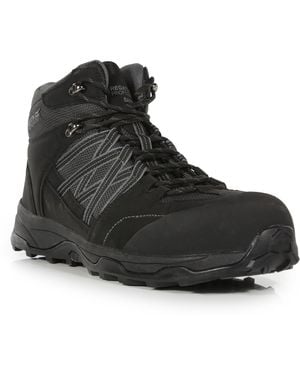 Regatta Claystone Safety Toe Cap Safety Work Boot - Black