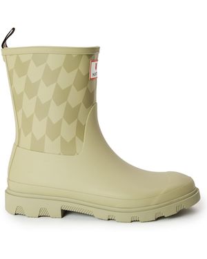 Maison Kitsuné X Hunter Double Pivot Chevron Short Boot - Green