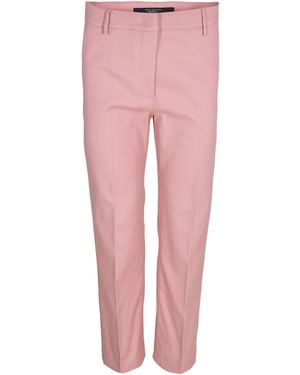 Weekend by Maxmara Vite Slim Fit Trousers - Pink