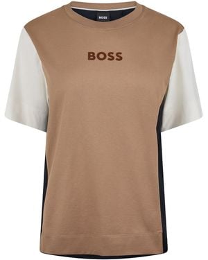 BOSS Elpha Corp Regular Fit T-Shirt - Brown