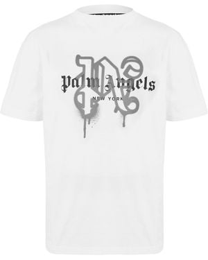 Palm Angels Palm La Mono Tee - White