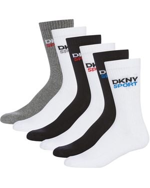 DKNY 6 Pack Sports Socks Dogwood - Multicolour
