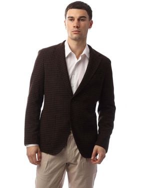BOSS Heston Structured Shoulders Tailored Fit Single-Breasted Formal Jacket - Black