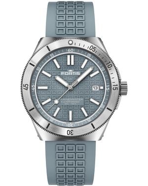 Fortis Marinemaster Automatic Stainless Steel 300M Water Resistant Auto Analogue Watch - Grey