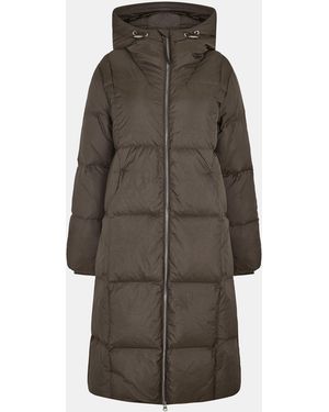 Varley Katya Long Down Puffer - Brown