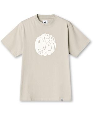 Pretty Green Gillespie Logo Regular Fit T-Shirt - Natural