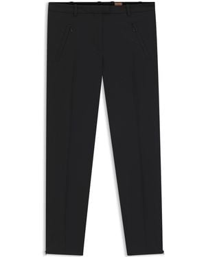 BOSS Anaita5 Straight Leg Trousers - Black
