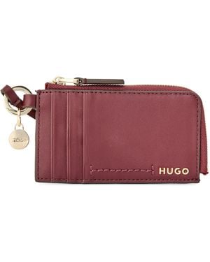 HUGO Yorih Card Holder - Purple