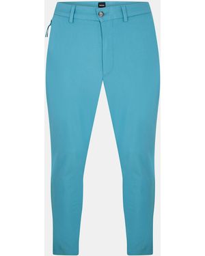 BOSS P Kaiton1 Zipped Straight Leg Trousers - Blue