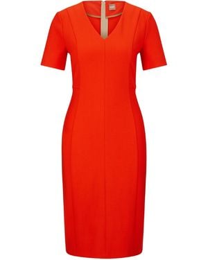 BOSS Damaisa Wrap Dress - Red