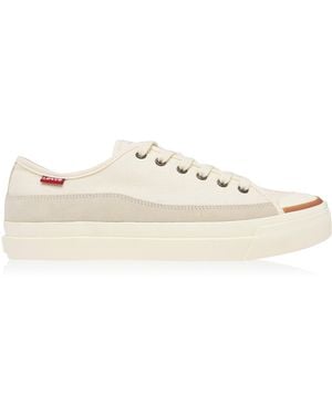 Levi's Square Canvas Low Trainers - Natural