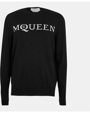 McQueen Crew Neck Jumper - Black