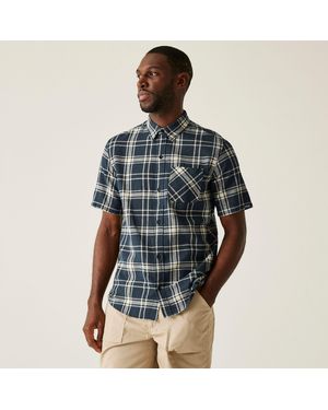 Regatta Loran Long-Sleeve Plain Shirt - Blue