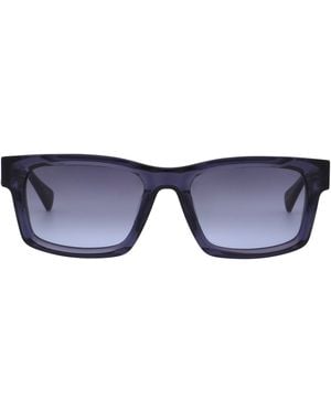 AllSaints Structured Rectangle Sunglasses - Blue
