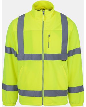 Dunlop Hi Vis Fleece Jacket - Yellow