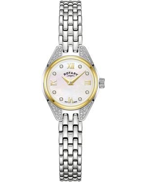 Rotary Ladies Cocktail Mop Ss Bracelet Watch - Metallic