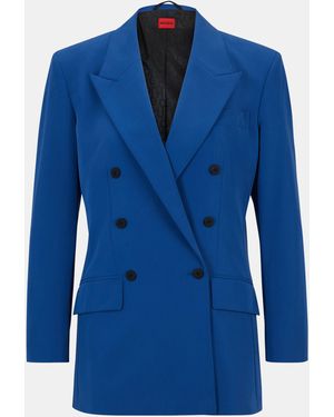 HUGO Amalisa Tailored Fit Blazer - Blue