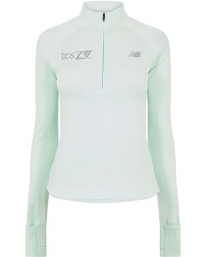 New Balance Nb London Edition Athletics Half Zip - Blue
