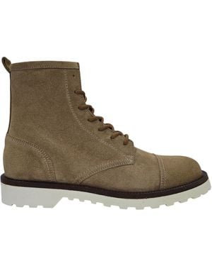 Firetrap Wiland Suede Ankle Hiker Rugged Boots - Brown