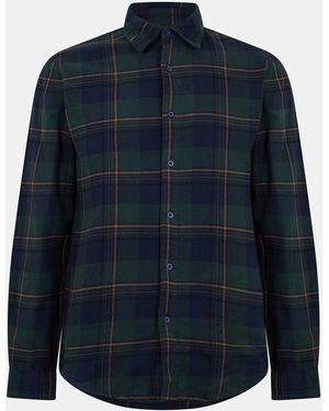 Peter Werth Long Sleeve Plain Shirt - Blue