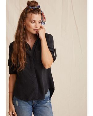 Bella Dahl Split Back Long-Sleeve Plain Shirt - Multicolour