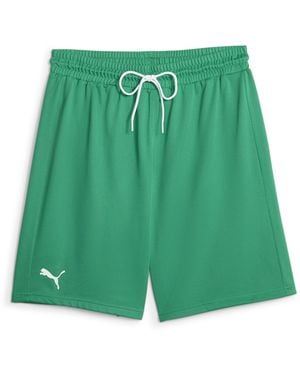 PUMA Hoops Team Practice Basketball Shorts - Green