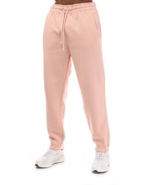 Hype Adults Oversized Closed Hem Fleece Joggers - Pink