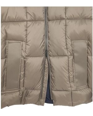 Lyle & Scott Cocoon Long Puffer Jacket - Natural