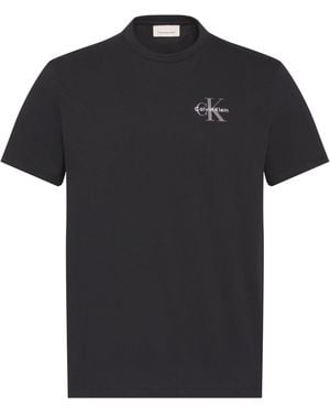 Calvin Klein Ckj Micro Logo Tee Sn63 - Black