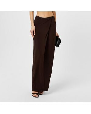 Christopher Esber Framed Buckle Column Maxi Skirt - Black